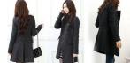 На двубортное шерстяное женское пальто