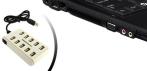 На компактный, высокоскоростной 10 портовый USB разветвитель.