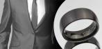 На чёрное титановое кольцо «Titanium»