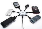 На универсальное зарядное устройство 6 в 1 для Вашего iPhone, Nokia, Samsung, а так же входы Mini и Micro USB!
