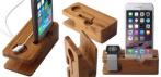 На деревяную док - станцию держатель для Apple