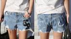 Крутые джинсовые шортики 