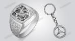 Серебряные печатки и автомобильные брелки всех марок. СКИДКА 30%. Купон - 0 руб !!!