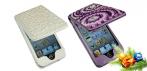 На стильные кожаные чехлы для iPhone, украшенные стразами. Практичный и яркий аксессуар!