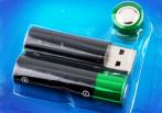 На USB-аккумуляторные батарейки. Источник питания АА, заряжаемые от USB.