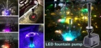 На мощный уличный фонтан со светодиодной подсветкой 40 Вт 2000l/h