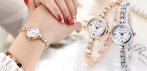На изящные часики-браслет со стразиками