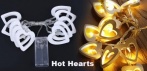 На деревянную гирлянду Hot Hearts