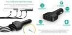 На автомобильное зарядное устройство на 4 USB порта