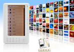 На электронную книгу V1 E-Book Reader черного или белого цвета. Целая библиотека в вашем кармане!