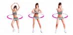 На обруч-тренажер Hula Hoop с магнитами весом 1,2 кг. Упражняйтесь с удовольствием!