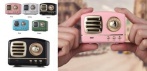 На беспроводной Bluetooth динамик в винтажном стиле с TF USB AUX и объёмным звуком!