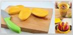 На устройство для аккуратной нарезки фруктов. Персики, манго, яблоки!