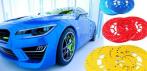 На алюминиевые накладки для колёсных дисков автомобиля