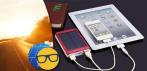 На супермощный банк энергии на солнечной батарее (30000 mah + адаптеры)