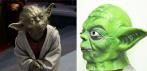 На маску Магистра Йоды из «Звездных Войн»