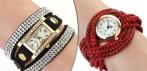 На дамские часики с кристаллами Swarovski (2 вида - 6 цветов)