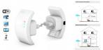 На роутер - ретранслятор (репитер) WiFi Wireless-N-Wifi-802-11 N-B-G-Network 300 Мб/s -2dBi!