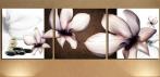 На панно для гостиной «Цветок орхидеи» (3 панели)